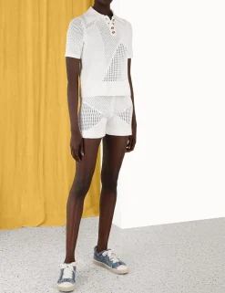 Raie Mesh Knit Polo