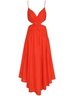 Raie Plunge Cut Out Midi Dress