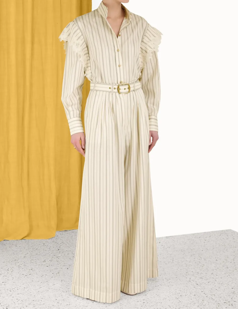 Sensory Lace Stripe Shirt
