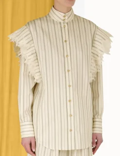 Sensory Lace Stripe Shirt