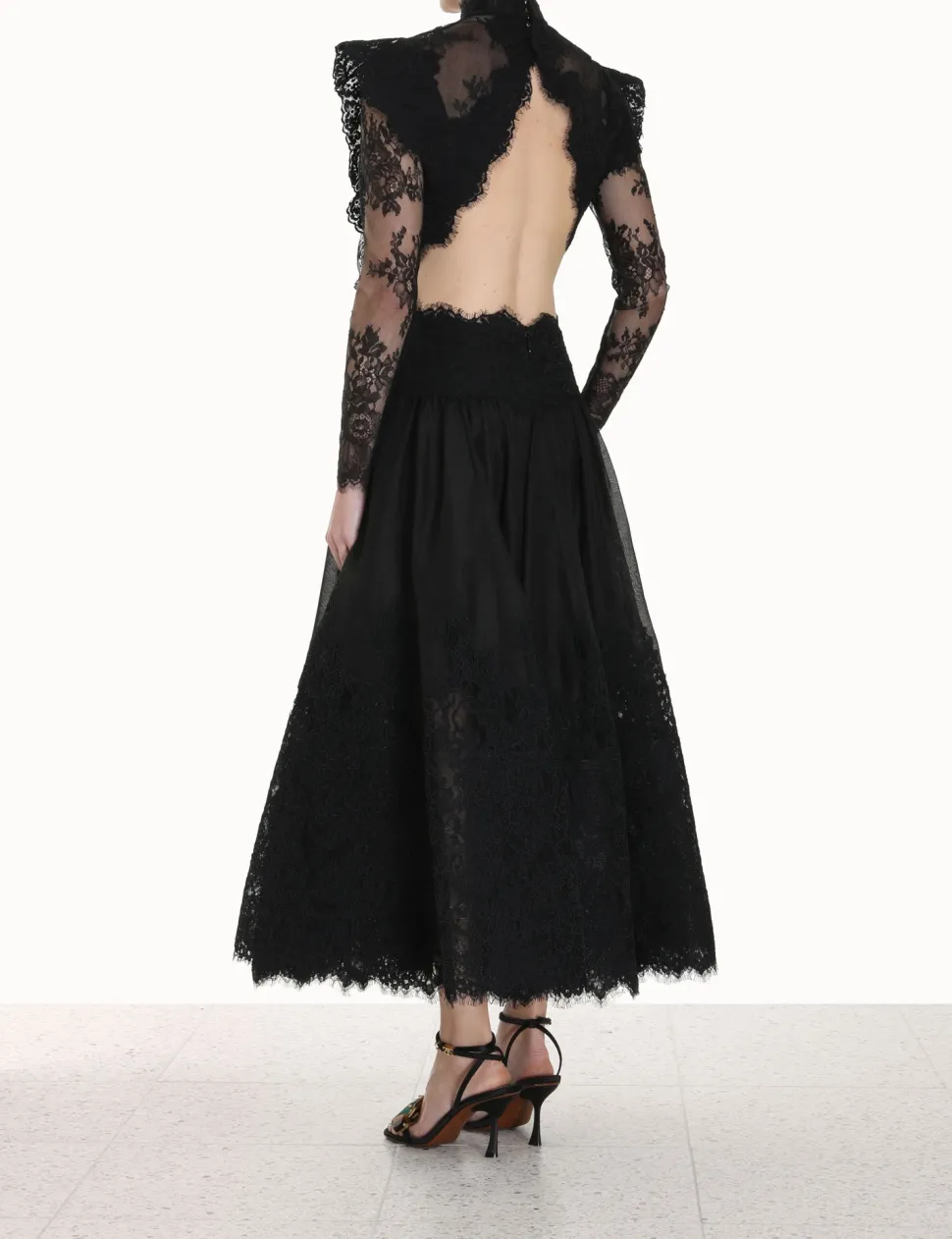 Sensory Lace Yoke Gown