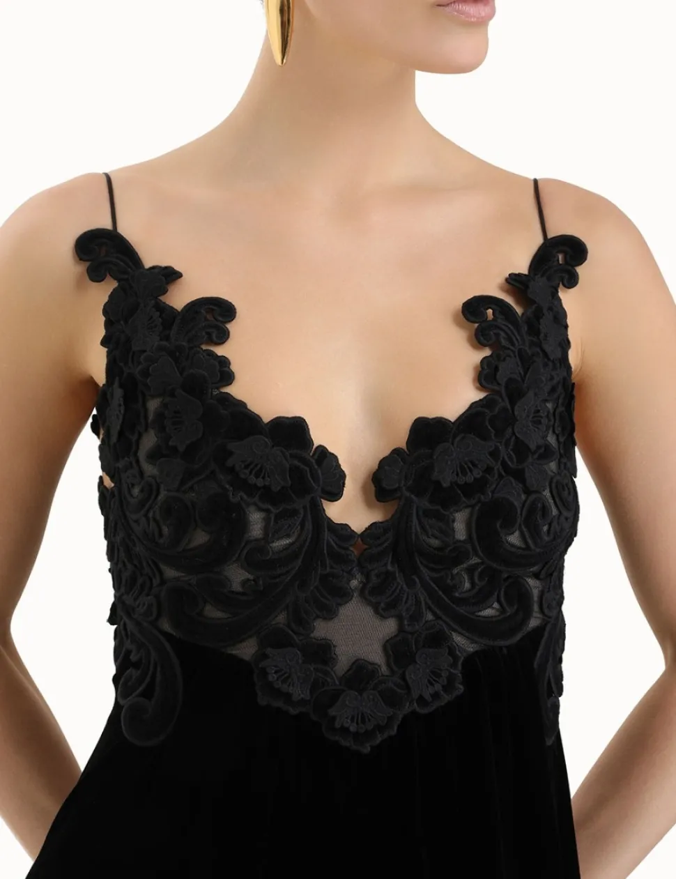 Sensory Velvet Slip Dress