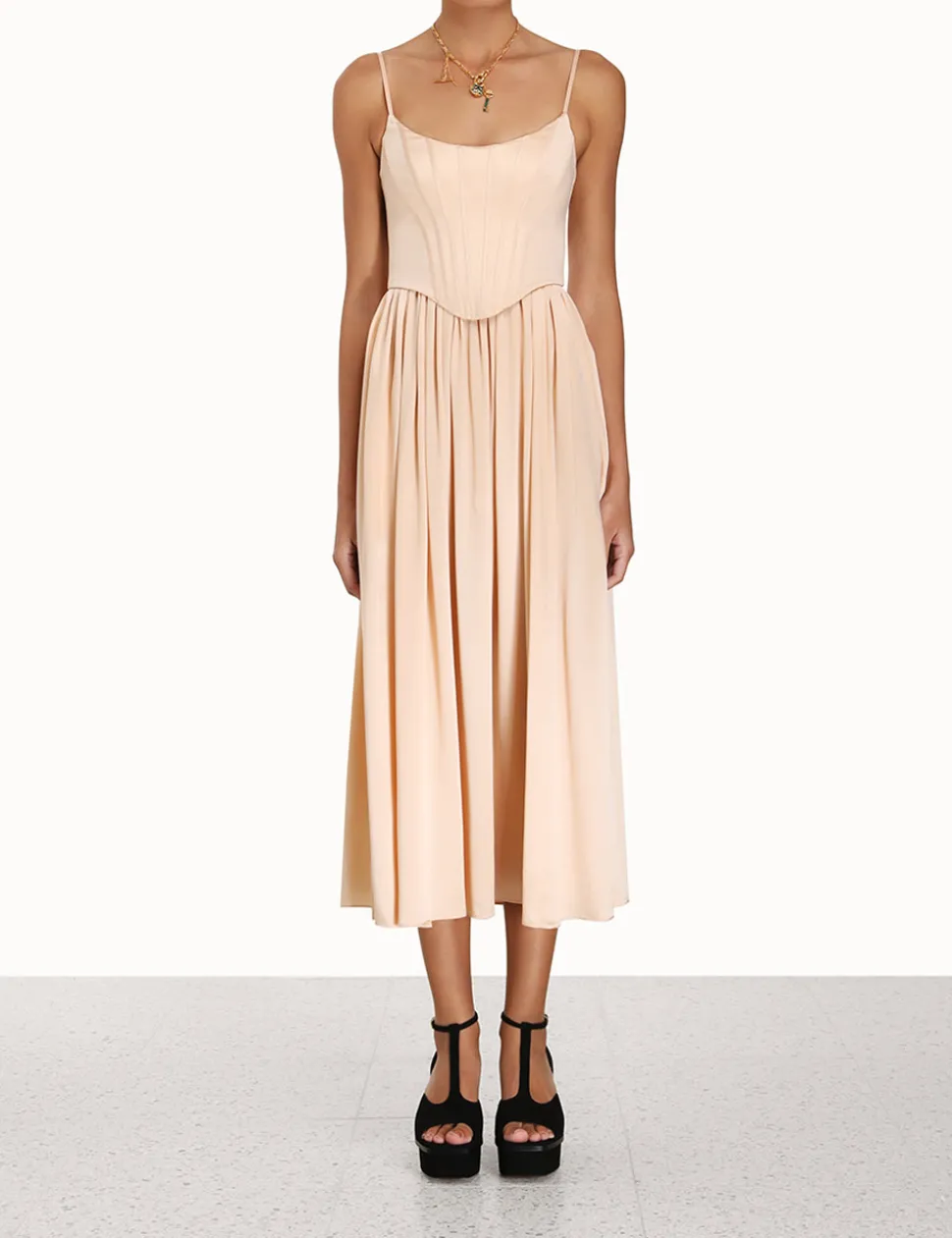 Silk Corset Dress