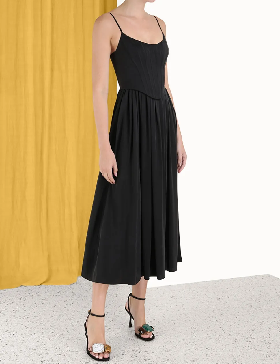 Silk Corset Dress