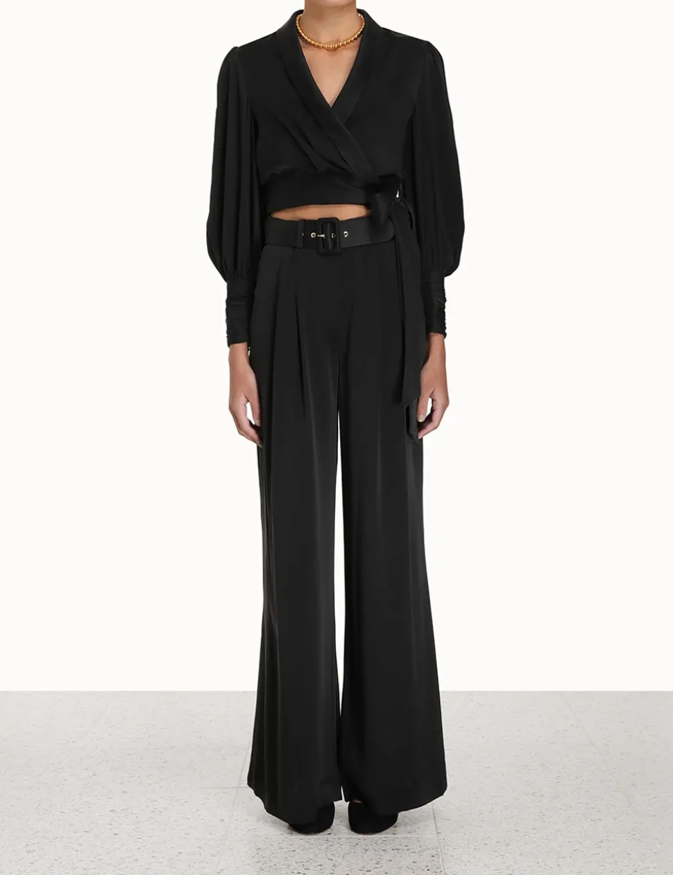 Silk Tuck Pant