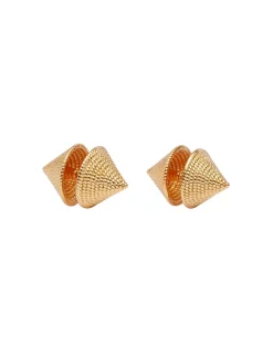 Spiral Rope Cone Earrings