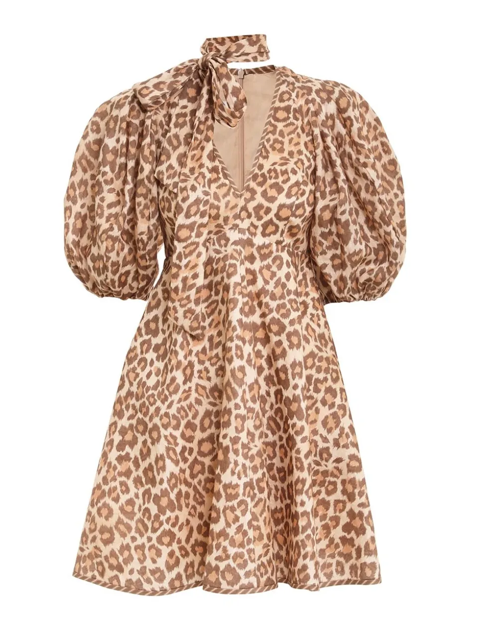 Tie Neck Mini Dress