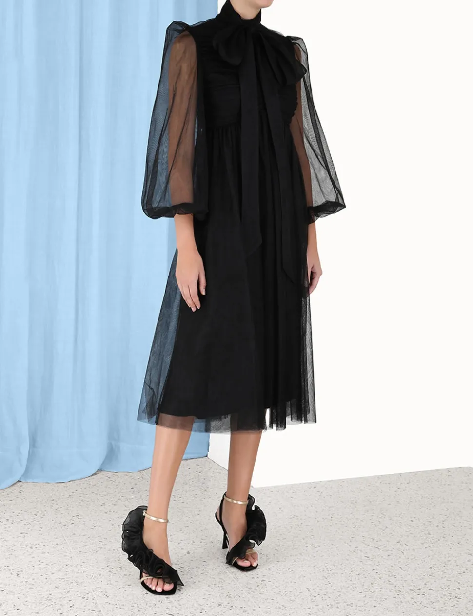 Tulle Midi Dress