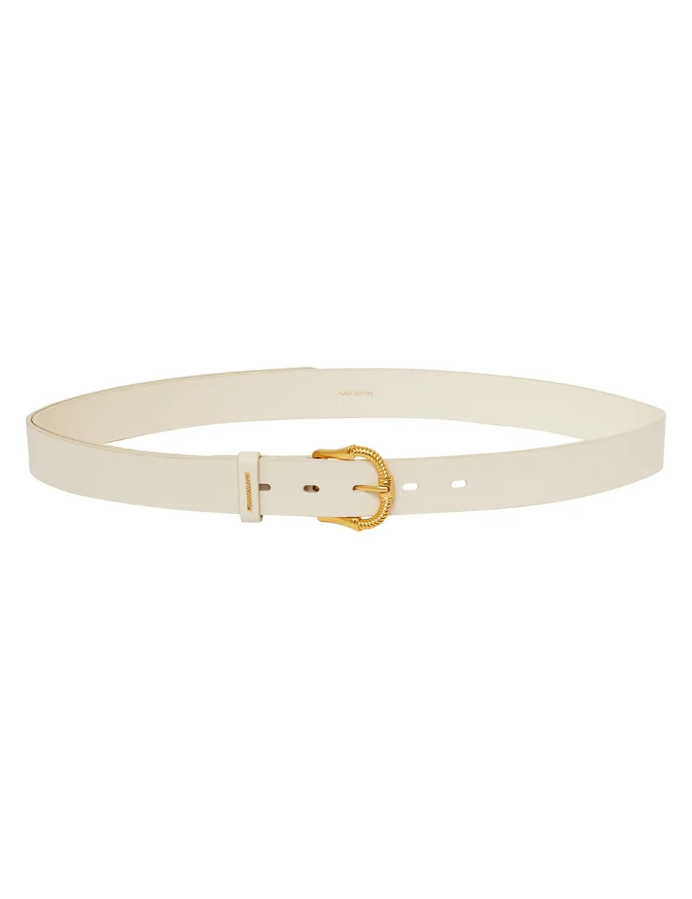 Twisted Buckle Leather Belt 30